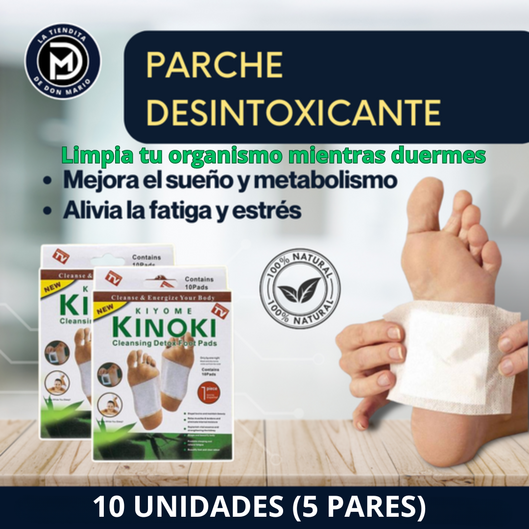 PARCHES DESINTOXICANTES PARA PIES KINOKI