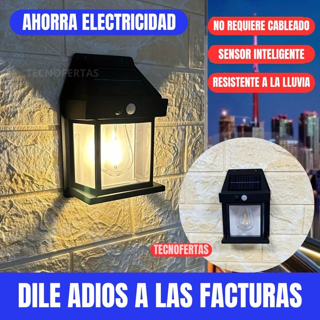 FAROLA SOLAR RECARGABLE