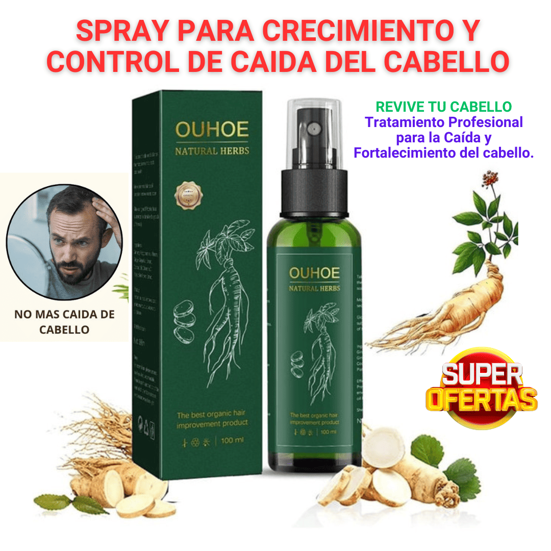 SPRAY PARA CRECIMIENTO Y CONTROL DE CAIDA DEL CABELLO