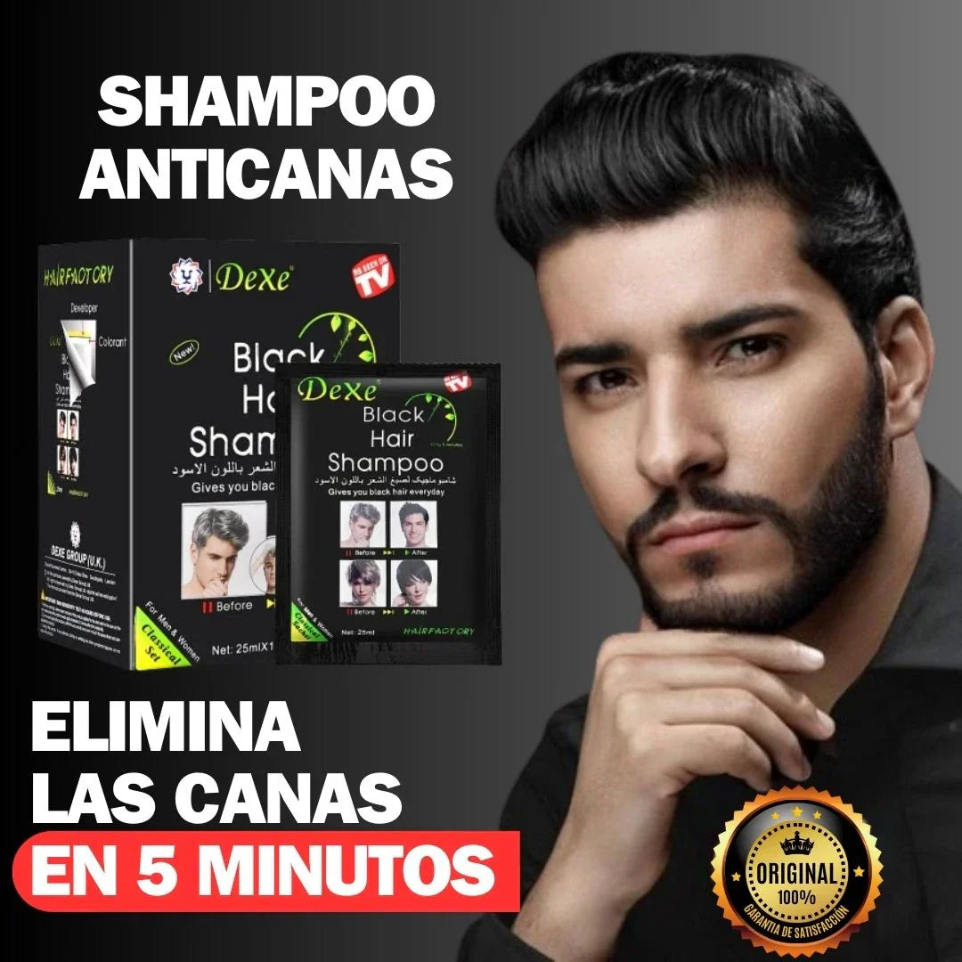 SHAMPOO PINTA CANAS NEGRO Caja /10 Sobres(ORIGINAL)