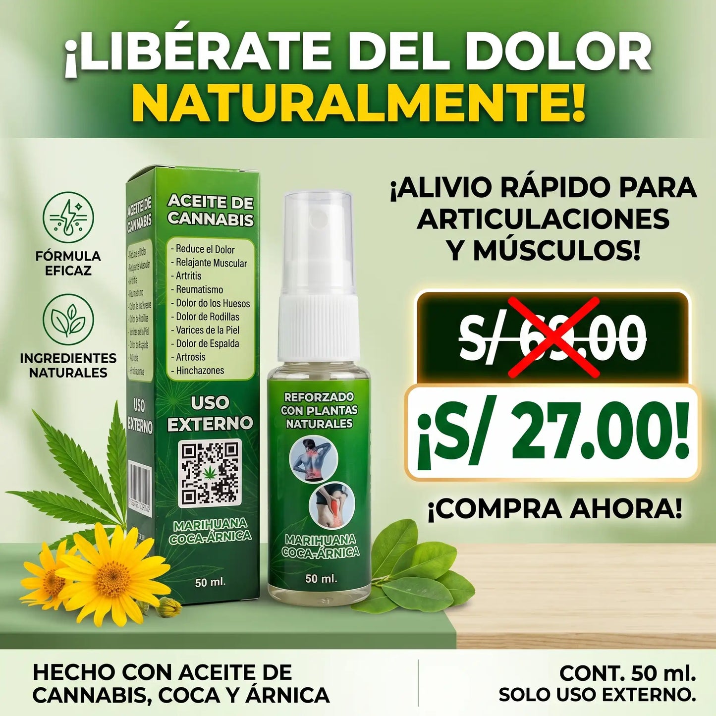 Aceite Cannabis para Aliviar el Dolor Muscular
