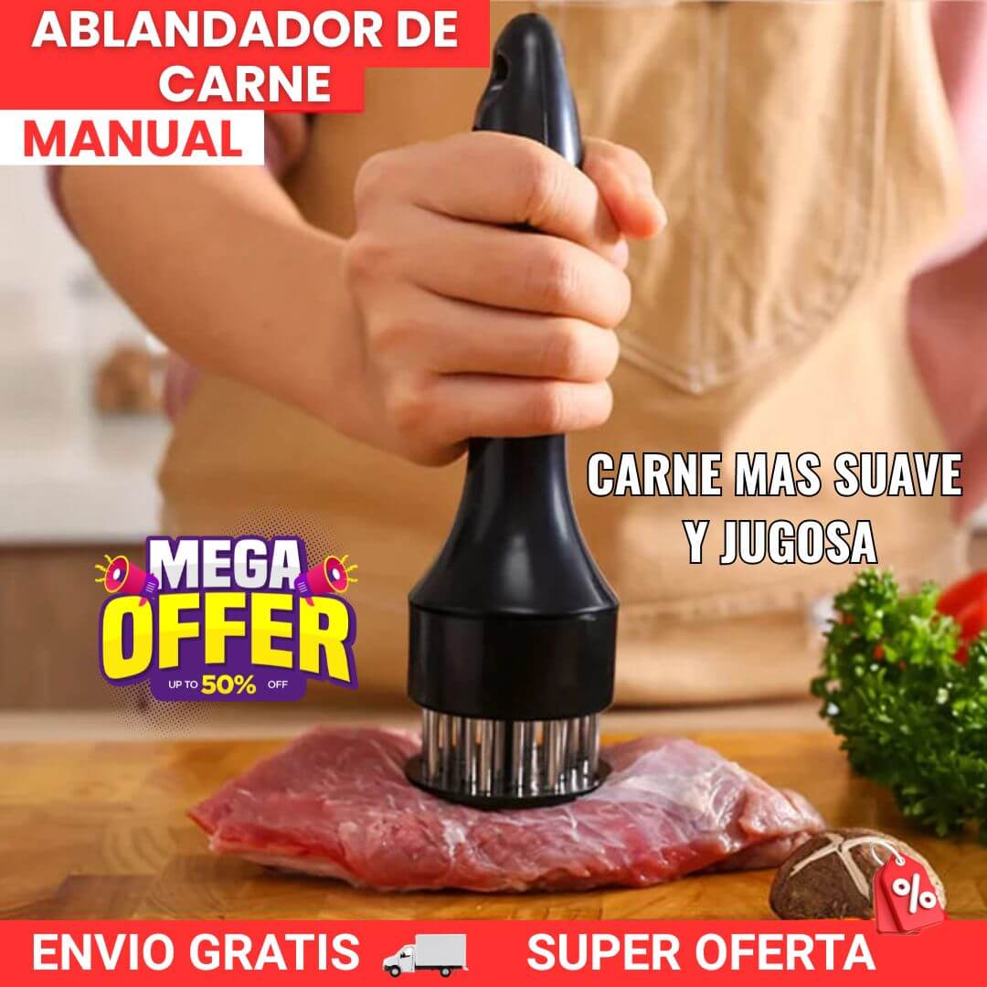 Ablandador de carne con aguja de acero inoxidable