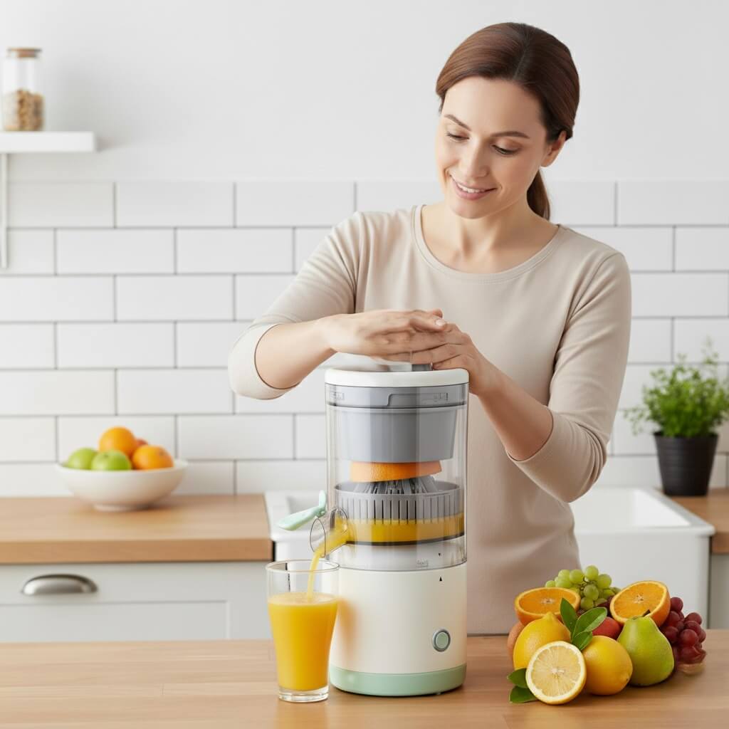 Exprimidor De Frutas Eléctrico Recargable