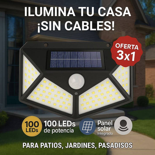 LAMPARA SOLAR (PACK DE 3 UNIDADES)