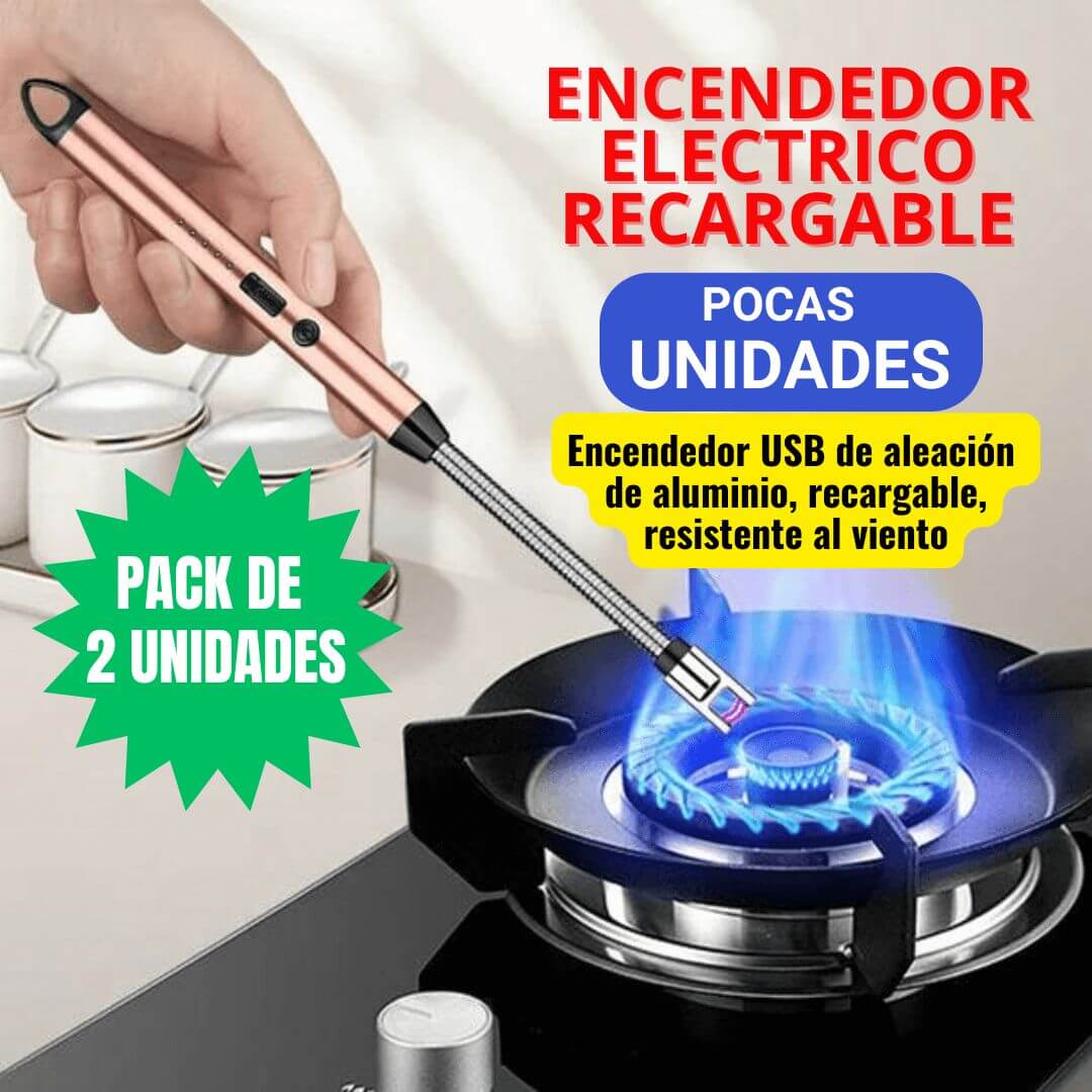 ENCENDEDOR ELECTRICO RECARGABLE USB