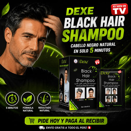 SHAMPOO PINTA CANAS NEGRO Caja /10 Sobres(ORIGINAL)