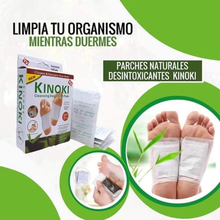 PARCHES DESINTOXICANTES PARA PIES KINOKI